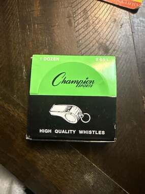 Champion Sports #601 Multi-Pack High Quality Metal Whistles - 1 Dozen